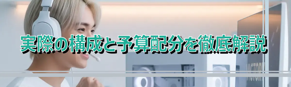 実際の構成と予算配分を徹底解説