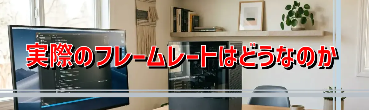 実際のフレームレートはどうなのか