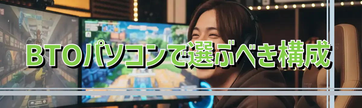 BTOパソコンで選ぶべき構成