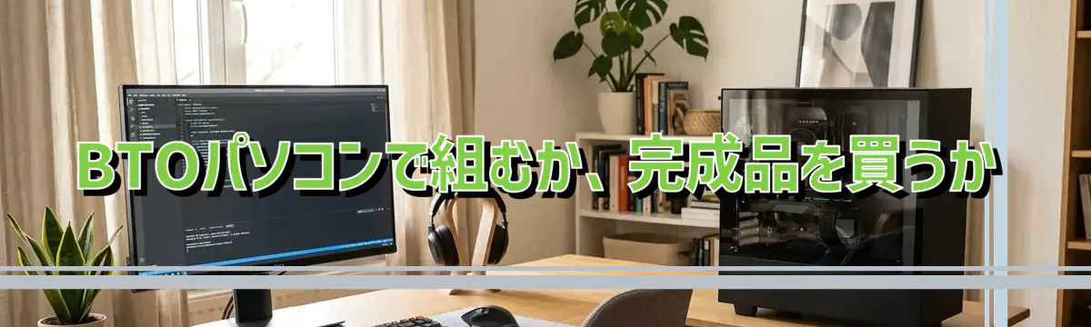 BTOパソコンで組むか、完成品を買うか