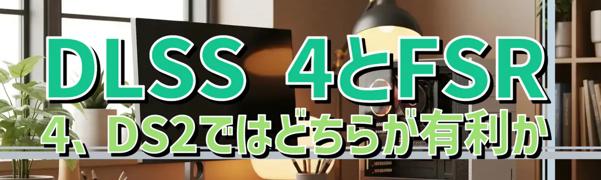 DLSS 4とFSR 4、DS2ではどちらが有利か