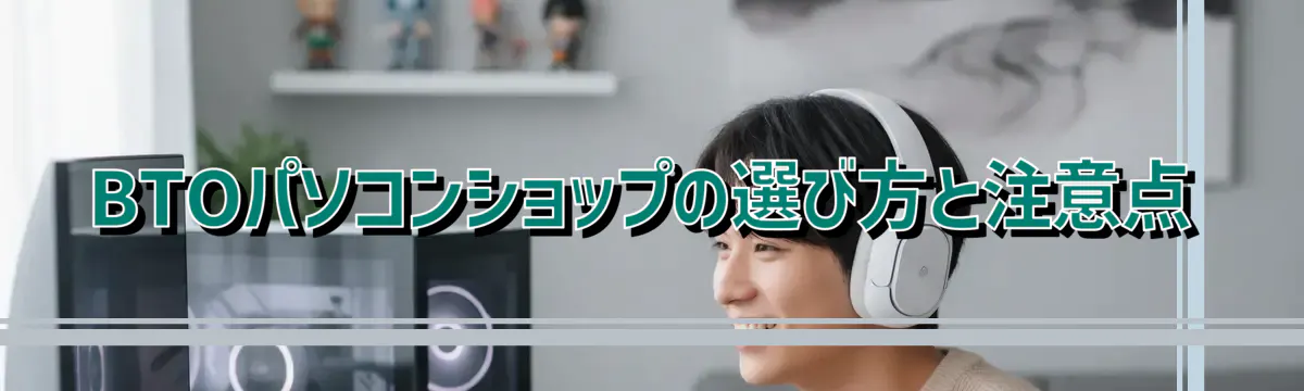 BTOパソコンショップの選び方と注意点