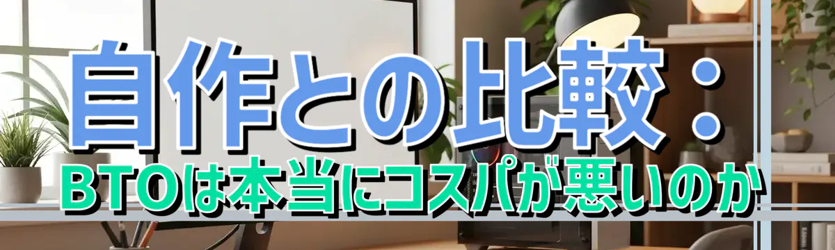 自作との比較:BTOは本当にコスパが悪いのか