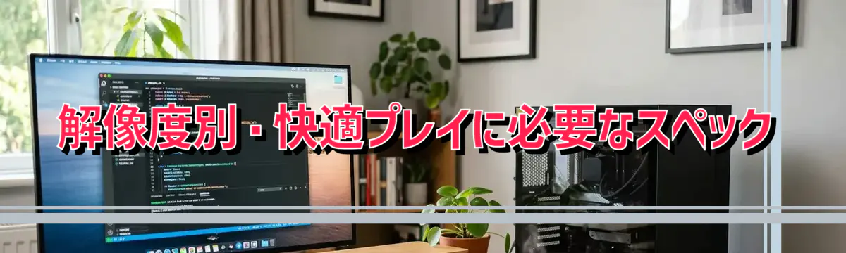 解像度別・快適プレイに必要なスペック