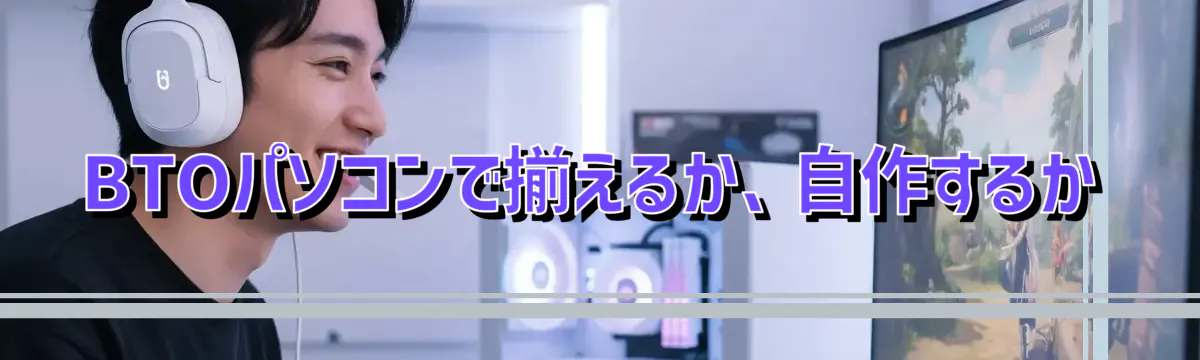 BTOパソコンで揃えるか、自作するか