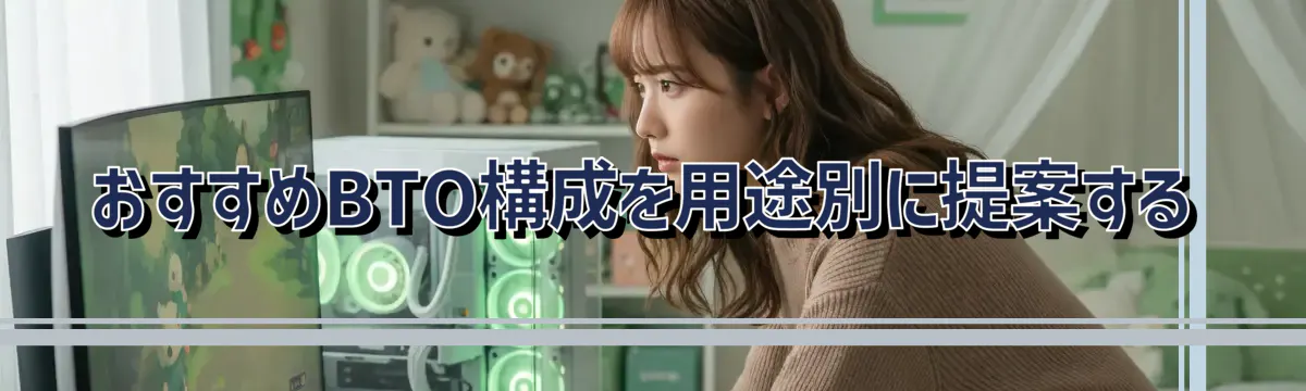 おすすめBTO構成を用途別に提案する