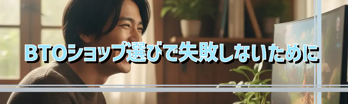 BTOショップ選びで失敗しないために