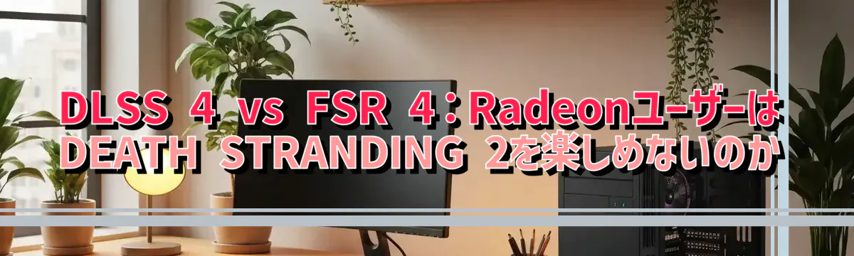 DLSS 4 vs FSR 4:RadeonユーザーはDEATH STRANDING 2を楽しめないのか