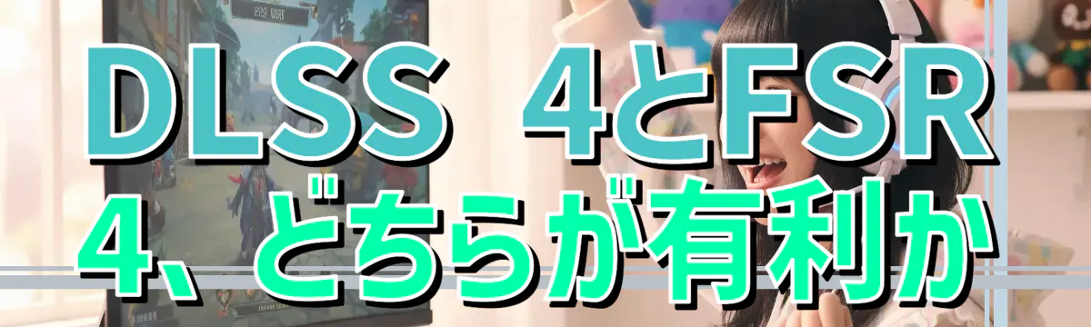 DLSS 4とFSR 4、どちらが有利か