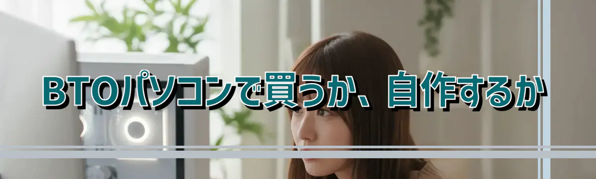 BTOパソコンで買うか、自作するか