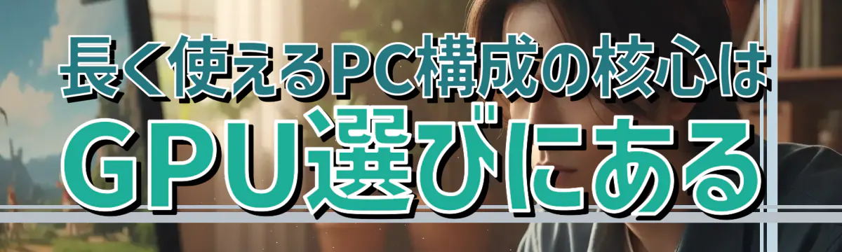 長く使えるPC構成の核心はGPU選びにある