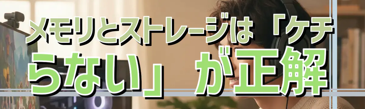 メモリとストレージは「ケチらない」が正解