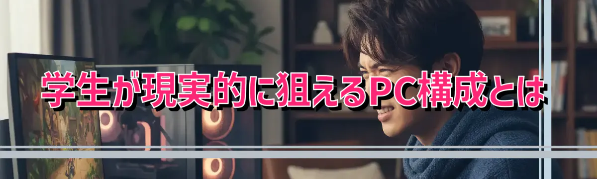 学生が現実的に狙えるPC構成とは