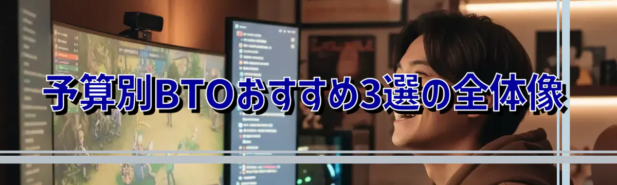 予算別BTOおすすめ3選の全体像