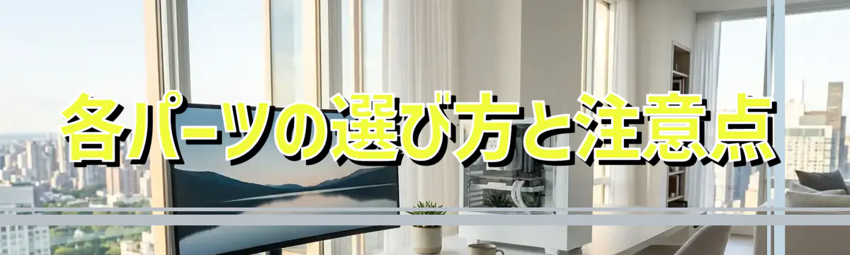 各パーツの選び方と注意点