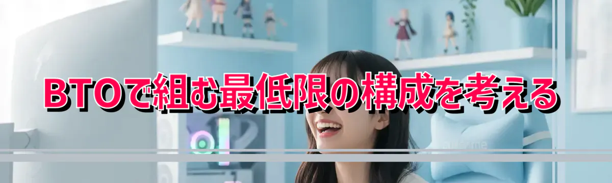BTOで組む最低限の構成を考える