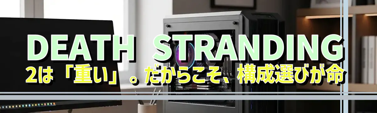 DEATH STRANDING 2は「重い」。だからこそ、構成選びが命