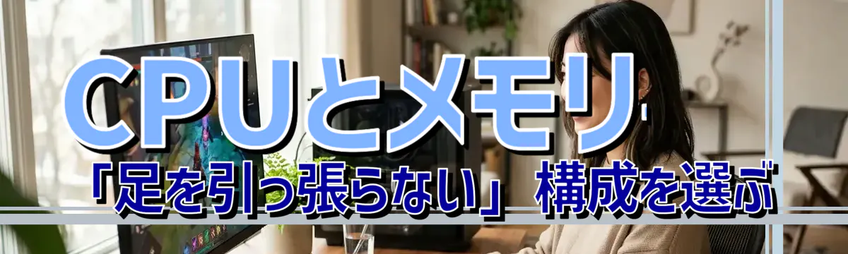 CPUとメモリ——「足を引っ張らない」構成を選ぶ