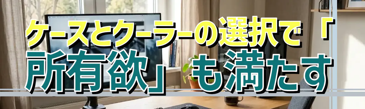 ケースとクーラーの選択で「所有欲」も満たす