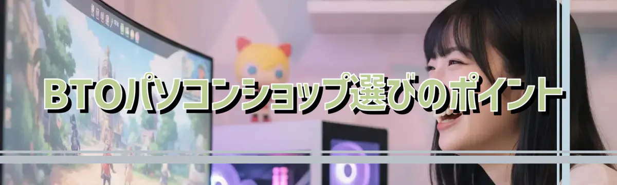 BTOパソコンショップ選びのポイント