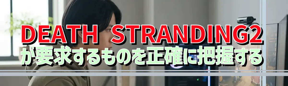 DEATH STRANDING2が要求するものを正確に把握する