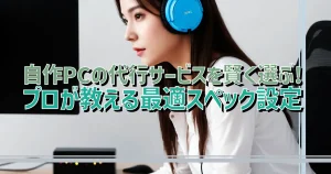 自作PCの代行サービスを賢く選ぶ! プロが教える最適スペック設定